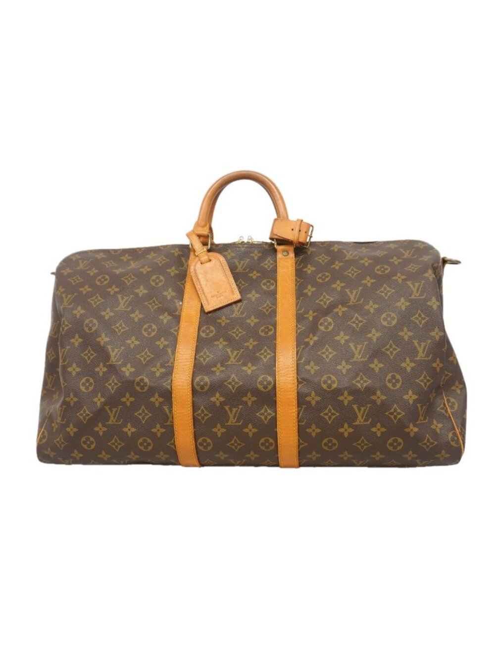 Louis Vuitton Boston Bag Monogram Keepall Bandouliere 55 Brown